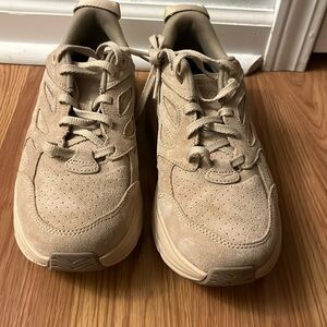 Hoka Clifton L suede running shoes